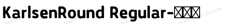 KarlsenRound Regular字体转换